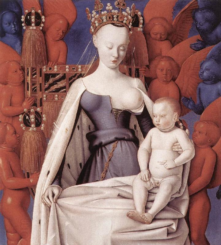 FOUQUET, Jean Virgin and Child Surrounded by Angels dfg